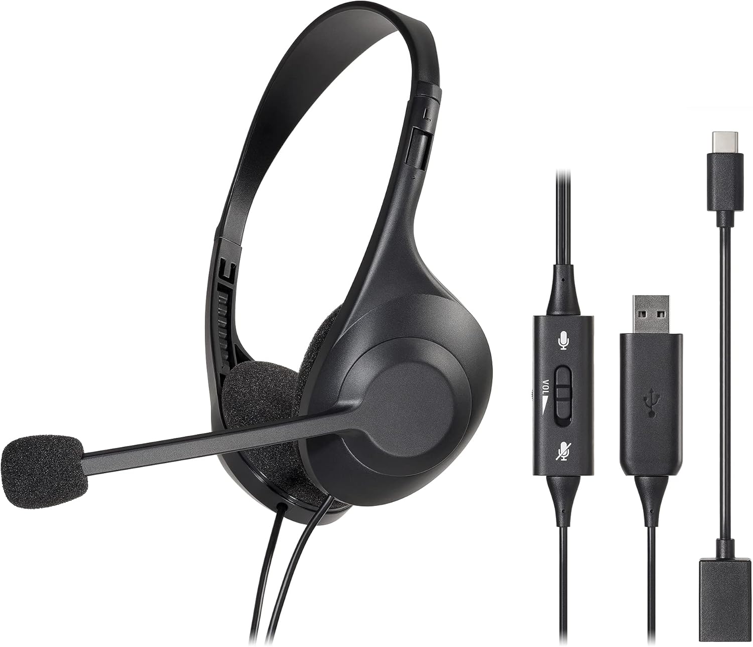 Audio-Technica ATH-102 USB USB Headset, Stereo, Type-A, Type-C Compatible, Noise Cancelling Microphone, Hand Controller, Antibacterial and Deodorizing, Slider Adjustment Audio-Technica ATH-102 USB USB Headset, Stereo, Type-A, Type-C Compatible, Noise Cancelling Microphone, Hand Controller, Antibacterial and Deodorizing, Slider Adjustment
